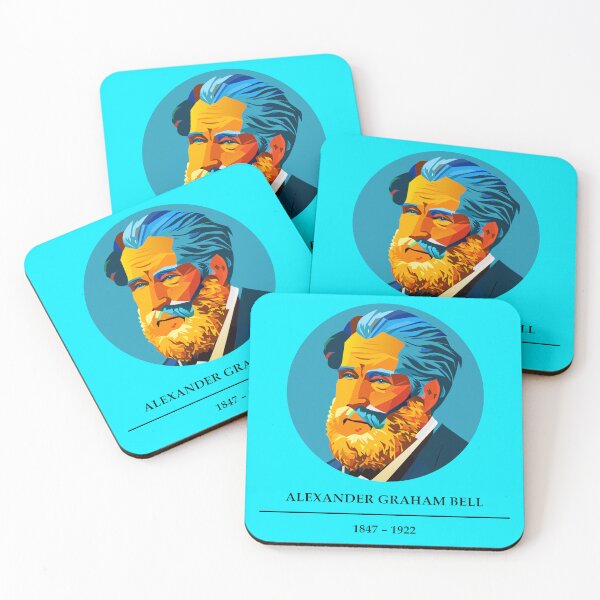Item preview, Alexander Graham Bell (1847 – 1922) [Ai Generated Vector Art] designed and sold by VitYanakorn.