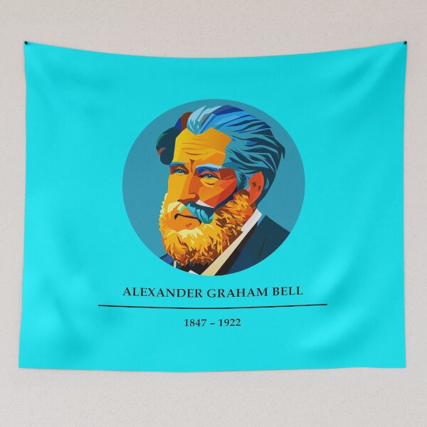 Item preview, Alexander Graham Bell (1847 – 1922) [Ai Generated Vector Art] designed and sold by VitYanakorn.