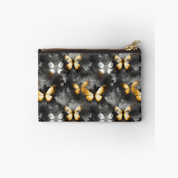Item preview, Charcoal & Yellow Butterfly Composite Overlay Pattern #1 designed and sold by ARTficiallyAnon.