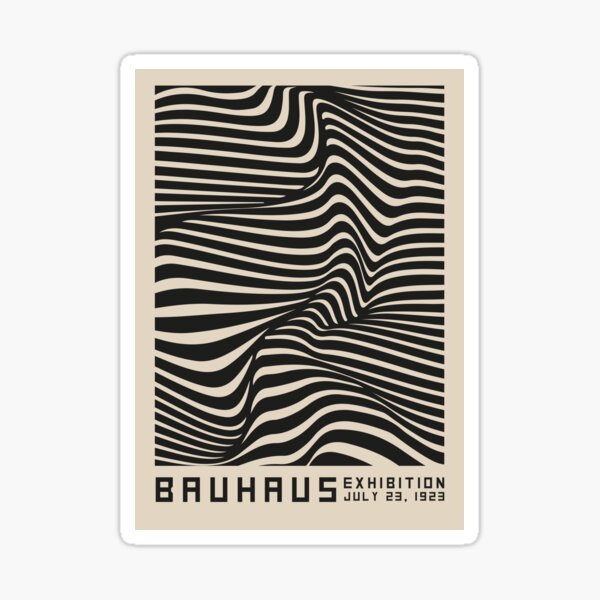Item preview, Bauhaus Geometric Wave designed and sold by FancyLoveArt.