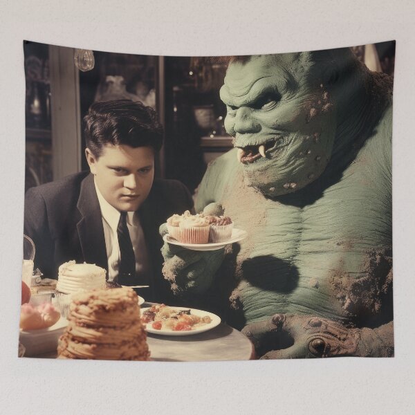 Item preview, Monster Eating a Cake designed and sold by VisionDuke.