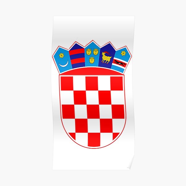 Wandbilder Kroatische Flagge Redbubble