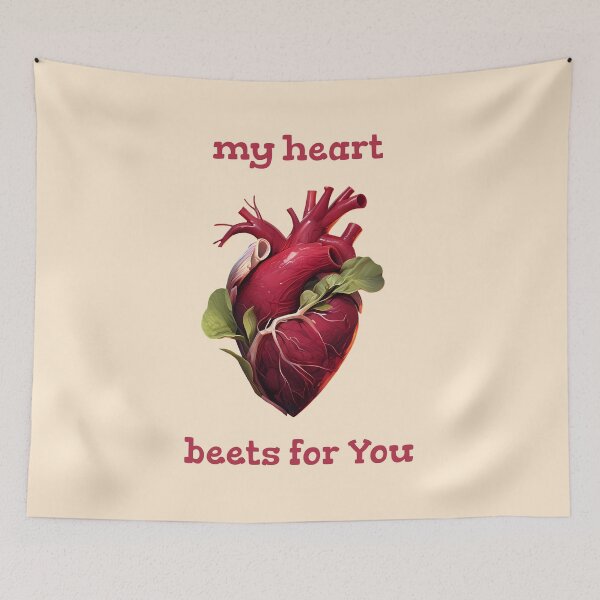 Item preview, My Heart Beets for You - Perfect for Gifting on this Beige Greeting Card designed and sold by EmeraldeaArt.