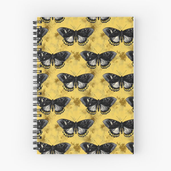 Item preview, Charcoal & Yellow Butterfly Composite Overlay Pattern #4 designed and sold by ARTficiallyAnon.