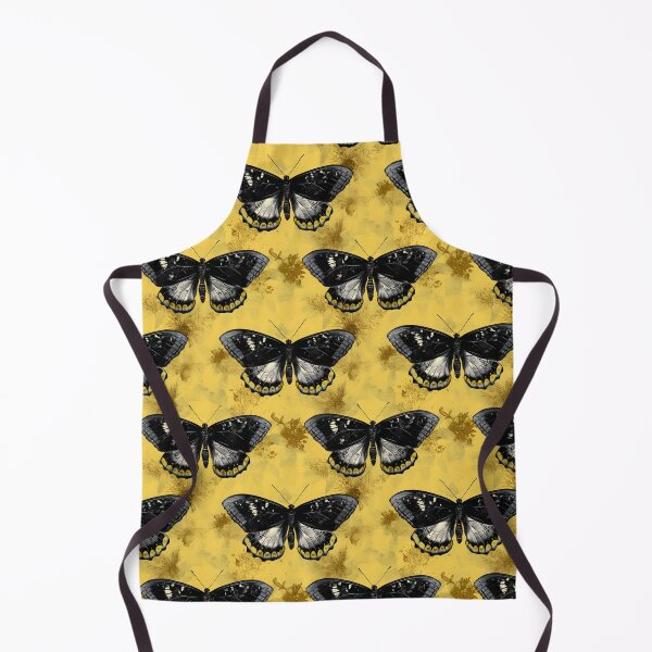 Aperçu de l'œuvre Motif de superposition composite papillon charbon de bois et jaune #4 créée et vendue par ARTficiallyAnon.