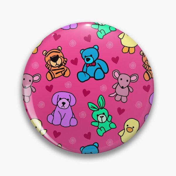 Item preview, Cute Stuffed Animal Pattern designed and sold by AlwaysBeColoring.