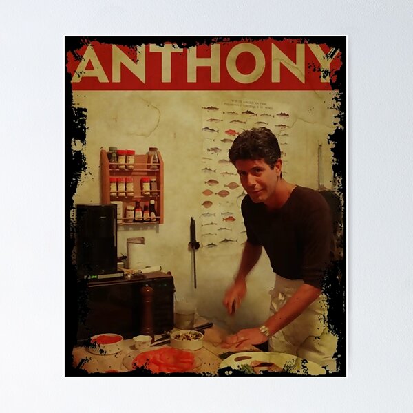 Item preview, TEXTURE ART- Anthony chef Bourdain - RETRO designed and sold by LuxuryJovani.