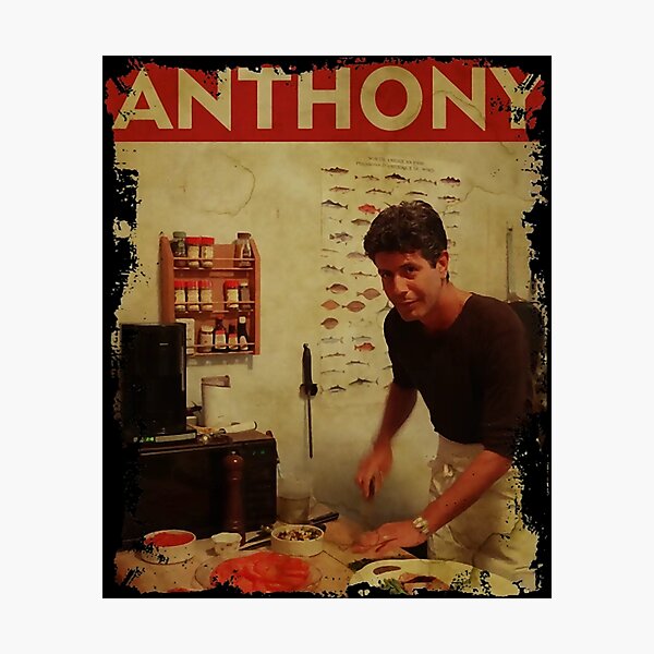 Item preview, TEXTURE ART- Anthony chef Bourdain - RETRO designed and sold by LuxuryJovani.