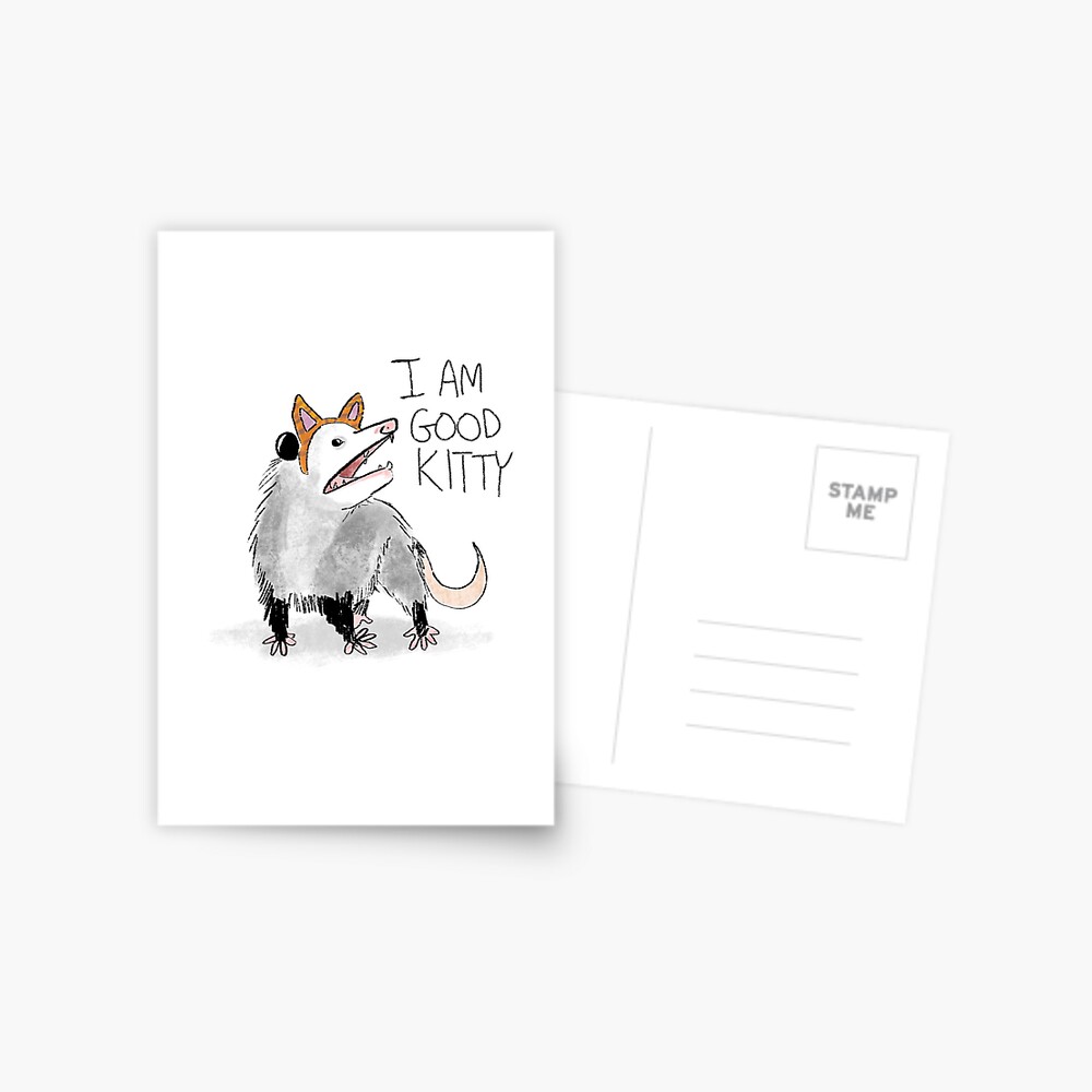 "I AM GOOD KITTY" Design Postcard
