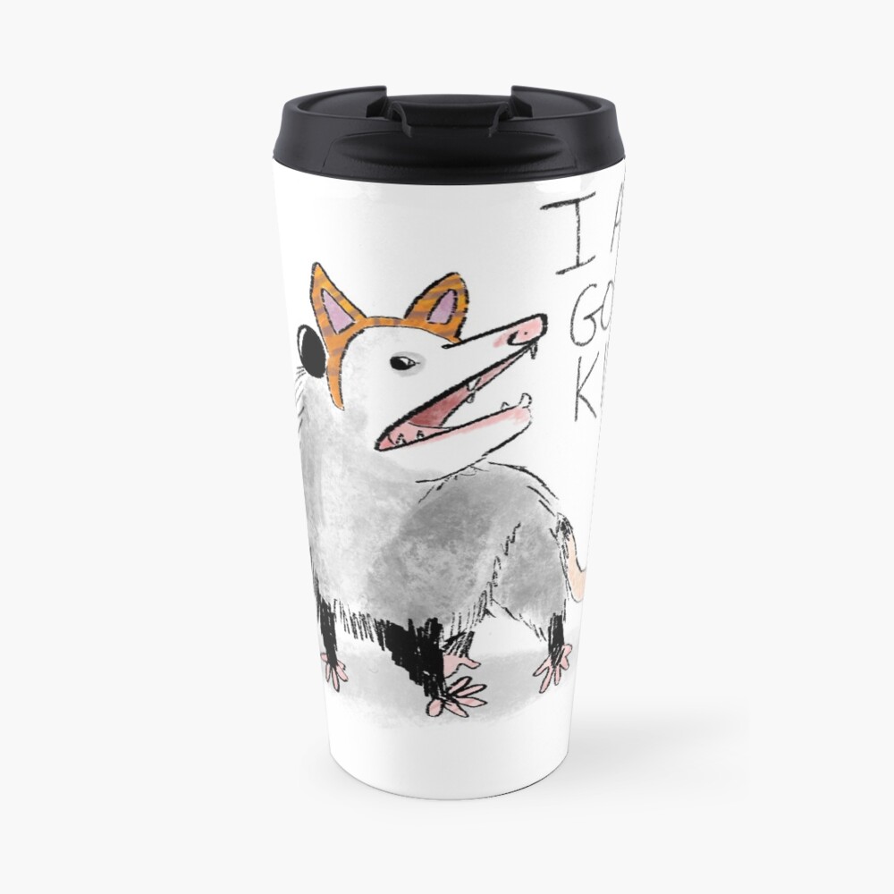 "I AM GOOD KITTY" Design Travel Coffee Mug