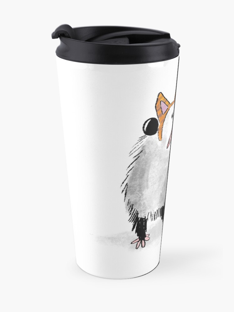 Alternate view of "I AM GOOD KITTY" Design Travel Coffee Mug