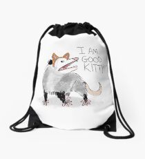 "I AM GOOD KITTY" Design Drawstring Bag