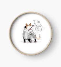 "I AM GOOD KITTY" Design Clock