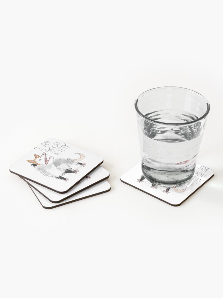 Alternate view of "I AM GOOD KITTY" Design Coasters (Set of 4)