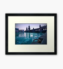 Frozen River Spree Framed Print