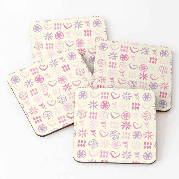Item preview, Pastel Pink on Cream Boho Winter Retro Mid Century Nostalgic Vintage Christmas Pattern designed and sold by blomastudios.
