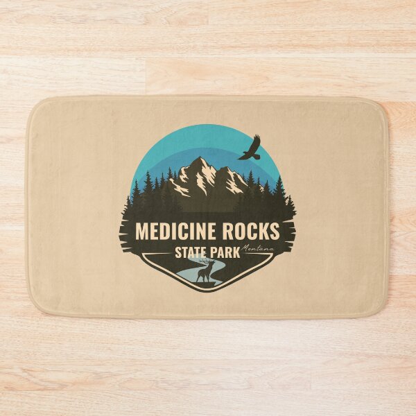 Item preview, Medicine Rocks State Park Montana - MT Badge designed and sold by mountainfad.