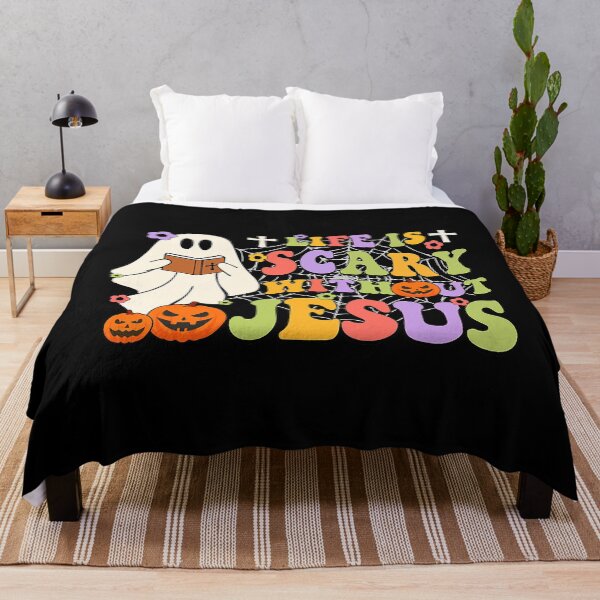 Item preview, Life is Scary Without Jesus Christian Lover Groovy Halloween designed and sold by Robertsonartist.