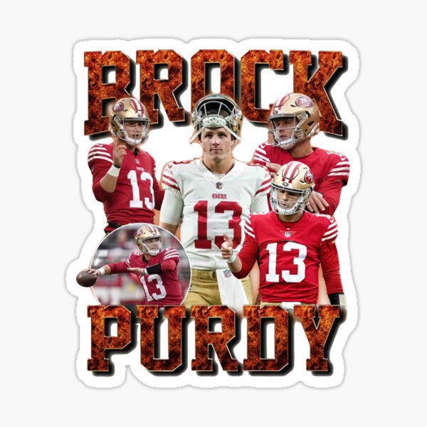 Brock Purdy San Francisco 49ers Glossy Sticker Vinyl Laminate