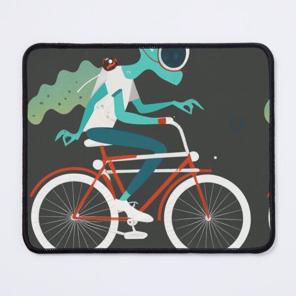 Item preview, alien on bike 2 designed and sold by rayo-art.