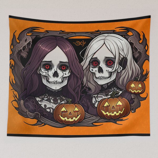 Item preview, The Scary Sisters of Halloween designed and sold by Delemore Art.