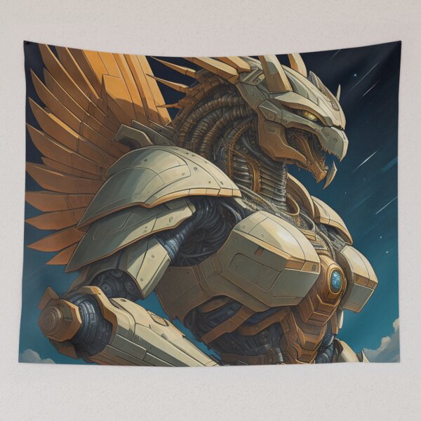 Item preview, mecha griffin standing by designed and sold by MidknightBpaw.