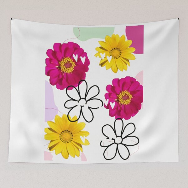 Item preview, watercolour flowers yellow and pink with hards designed and sold by kozlebozle007.