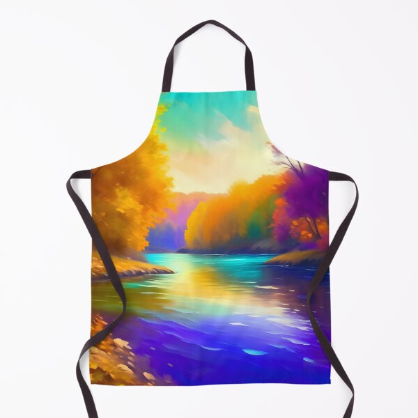 Item preview, Beautiful Autumn River Painting designed and sold by celartinspire.
