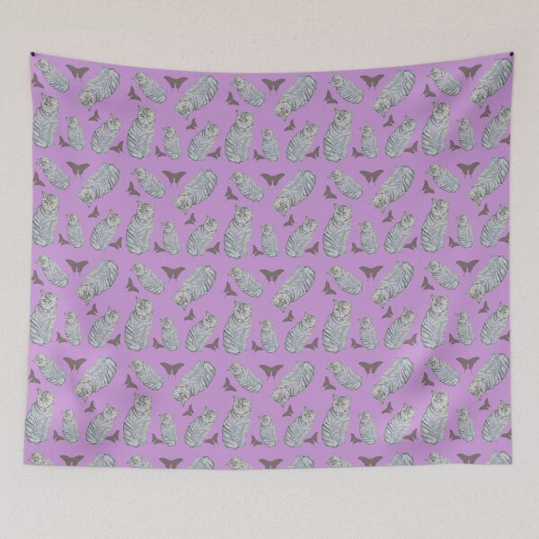 Item preview, Tabby cat and butterflies  designed and sold by Kiruthikaarts.