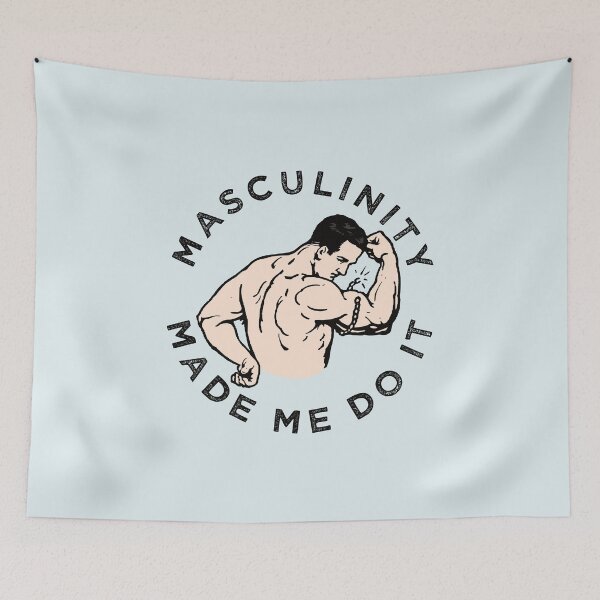 Item preview, Masculinity made me do it – black text designed and sold by gayishdesign.