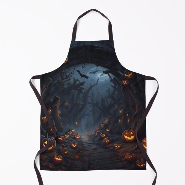 Item preview, Halloween bat cave with pumpkins designed and sold by JackFreestone.