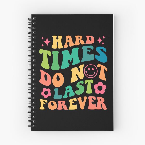 Item preview, Hard times do not last forever. Cute groovy mental health illness/awareness designed and sold by TryinMyBestClub.