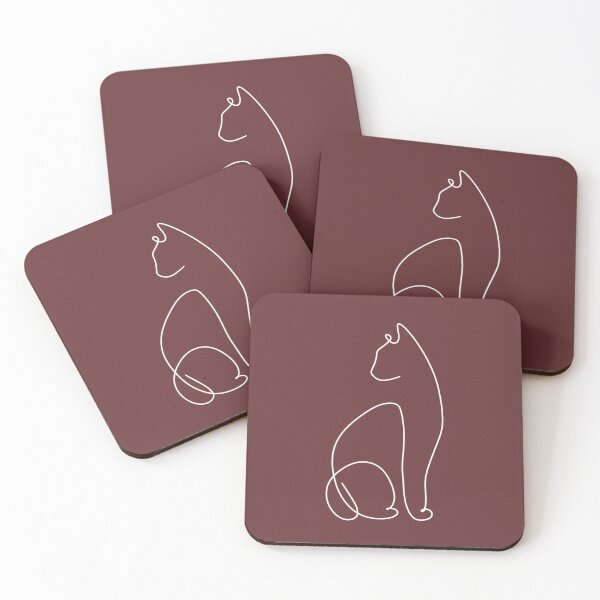 Item preview, Cute Minimalist Cat Illustration designed and sold by Enchantedbox.
