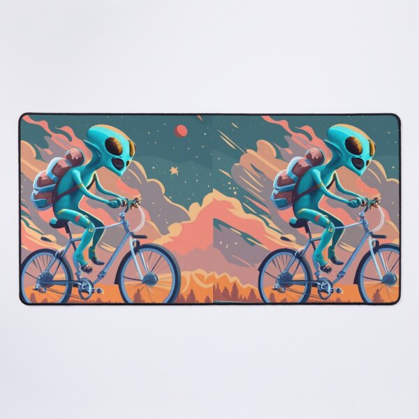 Item preview, alien on bike 3 designed and sold by rayo-art.