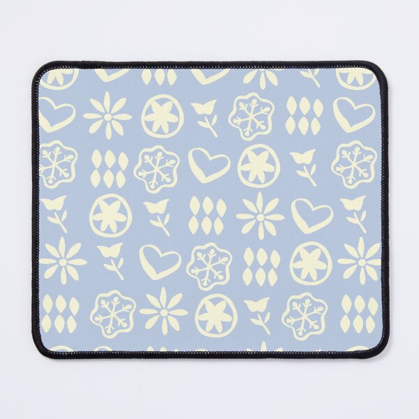 Item preview, Winter Blue Cream Boho Retro Mid Century Nostalgic Christmas Pattern designed and sold by blomastudios.