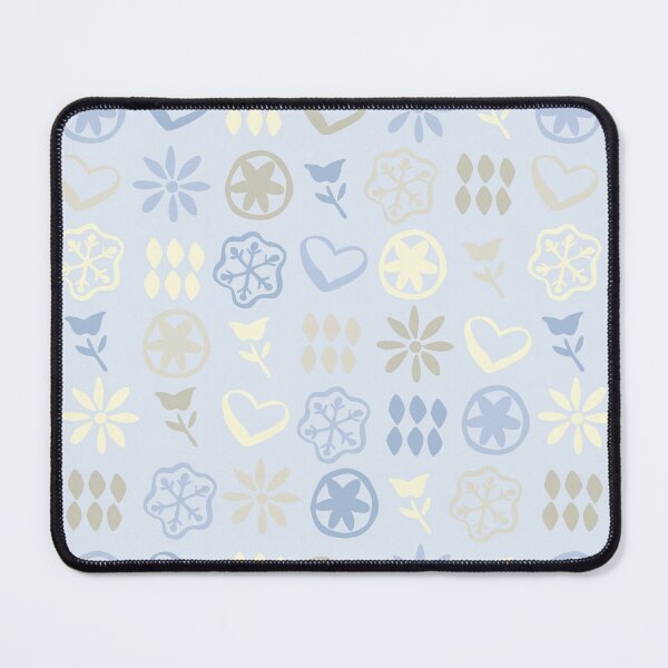 Item preview, Winter Neutral Blue Cream Boho Retro Mid Century Nostalgic Christmas Pattern designed and sold by blomastudios.