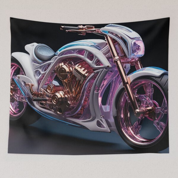 Item preview, Futuristic Motorcycle Cyborg Dragon Concept 7 designed and sold by Art by Lilia.