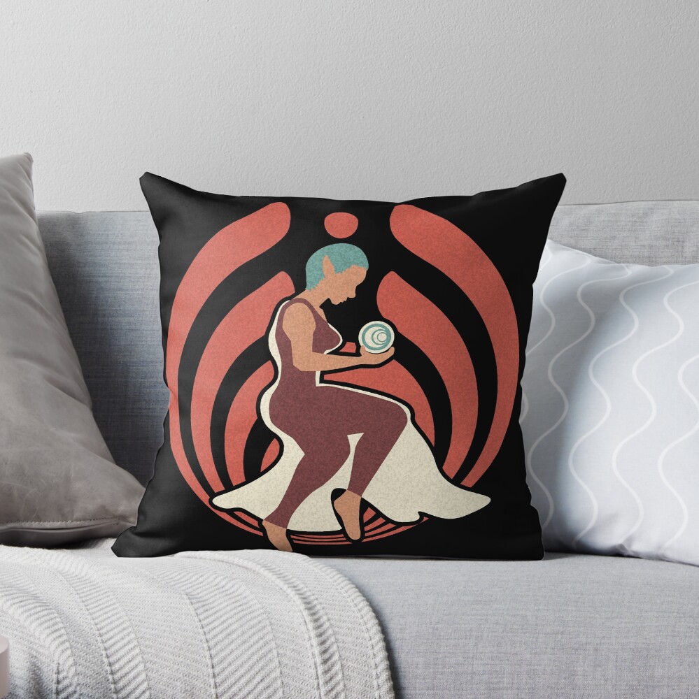 Item preview, Throw Pillow designed and sold by v-nerd.