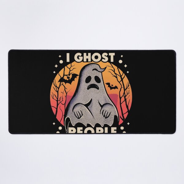 Item preview, I Ghost People, Boo, Halloween Ghost, Spooky cute Ghost, Retro Vintage Sunset Fall Autumn Design designed and sold by MorielleKC.