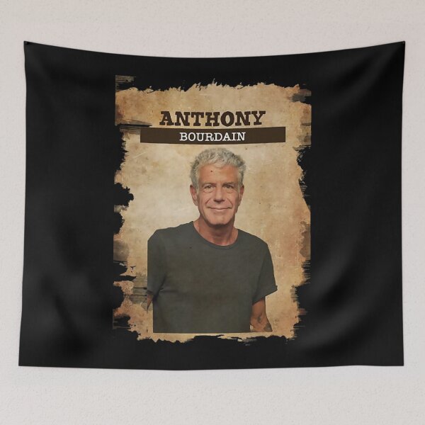 Item preview, Vintage Old Paper 80s Style Anthony chef Bourdain designed and sold by LuxuryJovani.