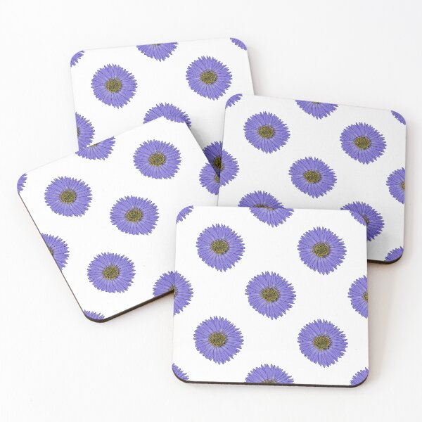 Item preview, Purple Aster Flower Floral Repeat Pattern  designed and sold by Alima Designs.