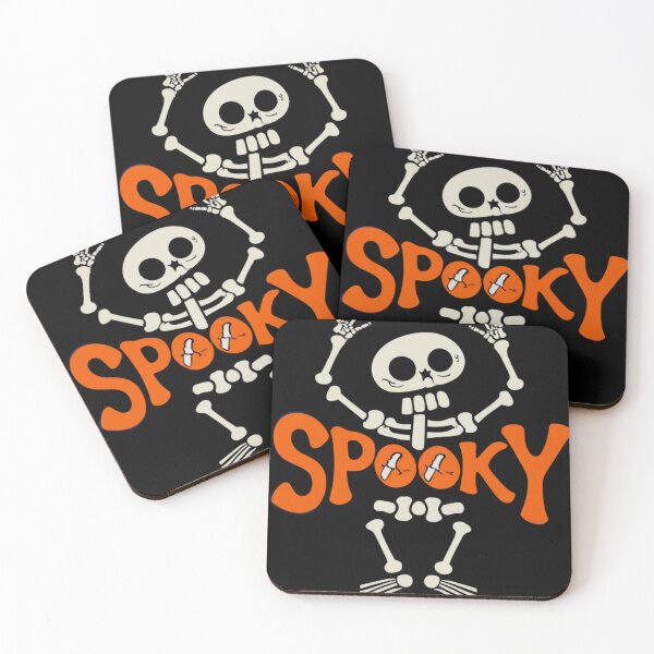 Item preview, skeleton, Halloween Ghost, Spooky cute Ghost, Retro Vintage Sunset  Fall Autumn Design designed and sold by MorielleKC.