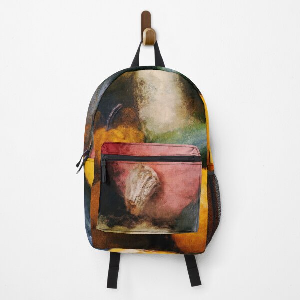 Item preview, Autumn Basket Still - Photo Painting with Pumpkins and More designed and sold by Dyrk Wyst Redbubble Shop.