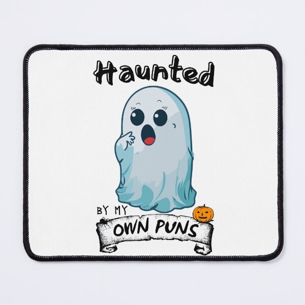 Item preview, Haunted by my Own Puns | Halloween designed and sold by ComicHac.