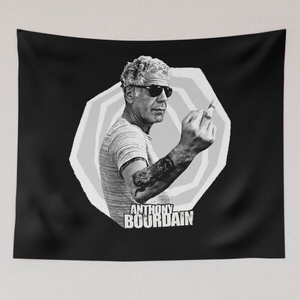 Item preview, Anthony chef Bourdain middle finger style designed and sold by MontgomeryDiam.