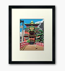 Spirited Away 8bit Framed Print