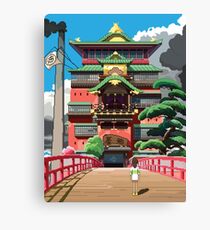 Spirited Away 8bit Canvas Print