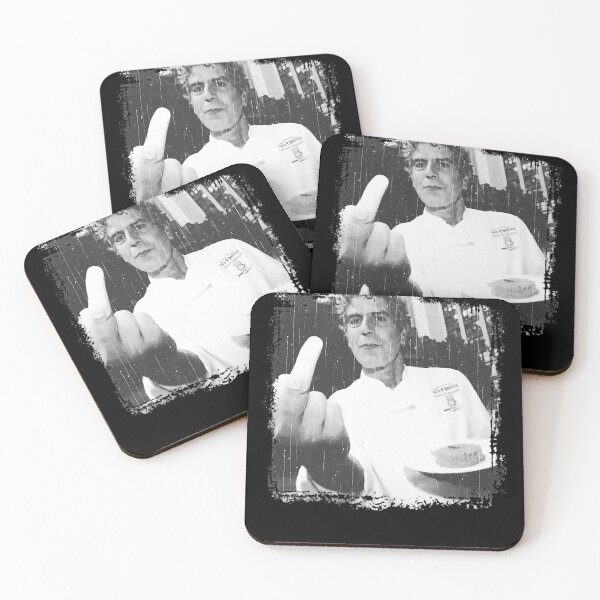 Item preview, Anthony chef Bourdain Middle Finger vintage designed and sold by MontgomeryDiam.