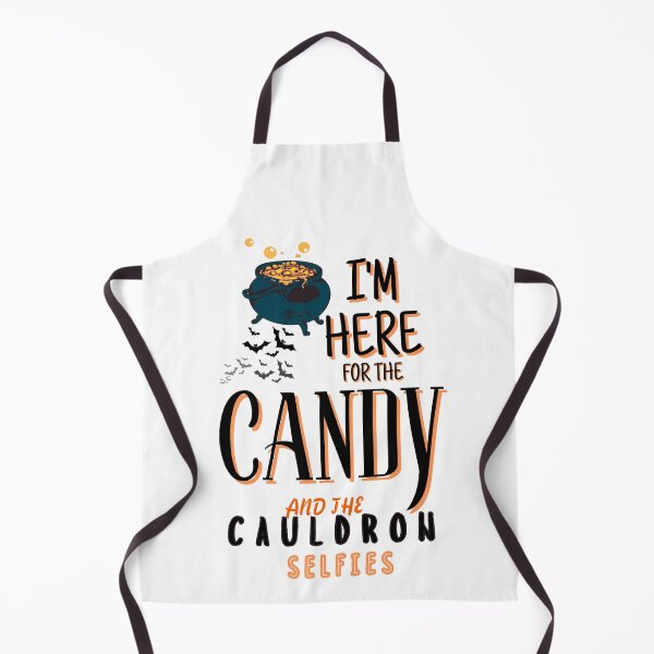 Item preview, I'm Here for the Candy and the Cauldron Selfies | Halloween  designed and sold by ComicHac.