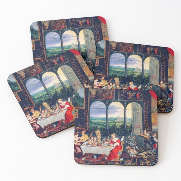 Item preview, Brueghel's Allegory: Hearing, Touch, Taste in Baroque Era designed and sold by TheSoulOfArt.